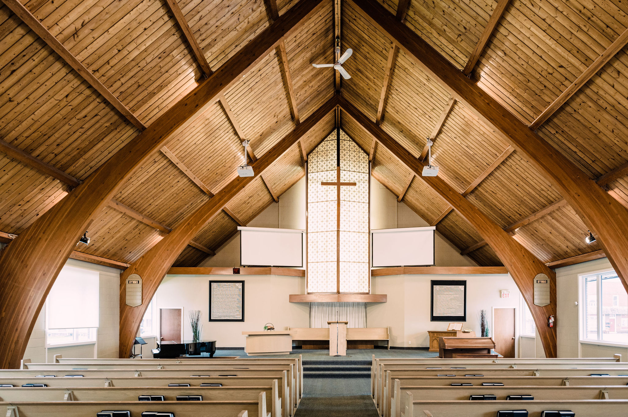 Interior of the Redeeming Grace sanctuary